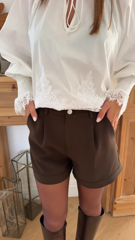 Short Sorel Marron