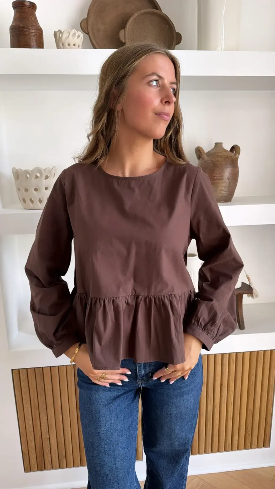 Blouse Marwa Marron