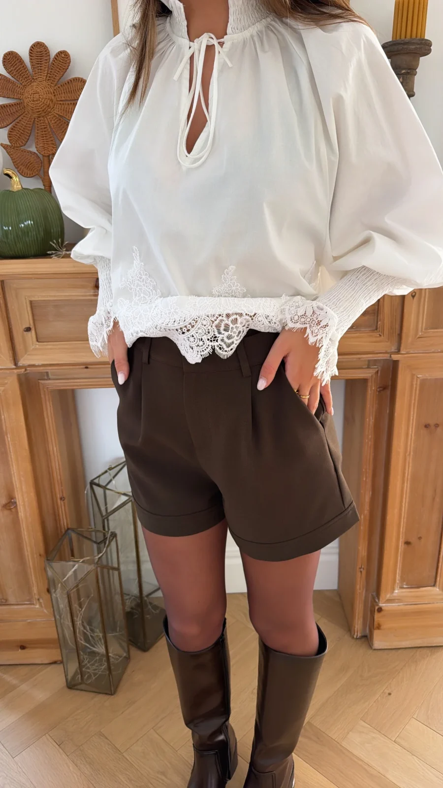 Short Sorel Marron