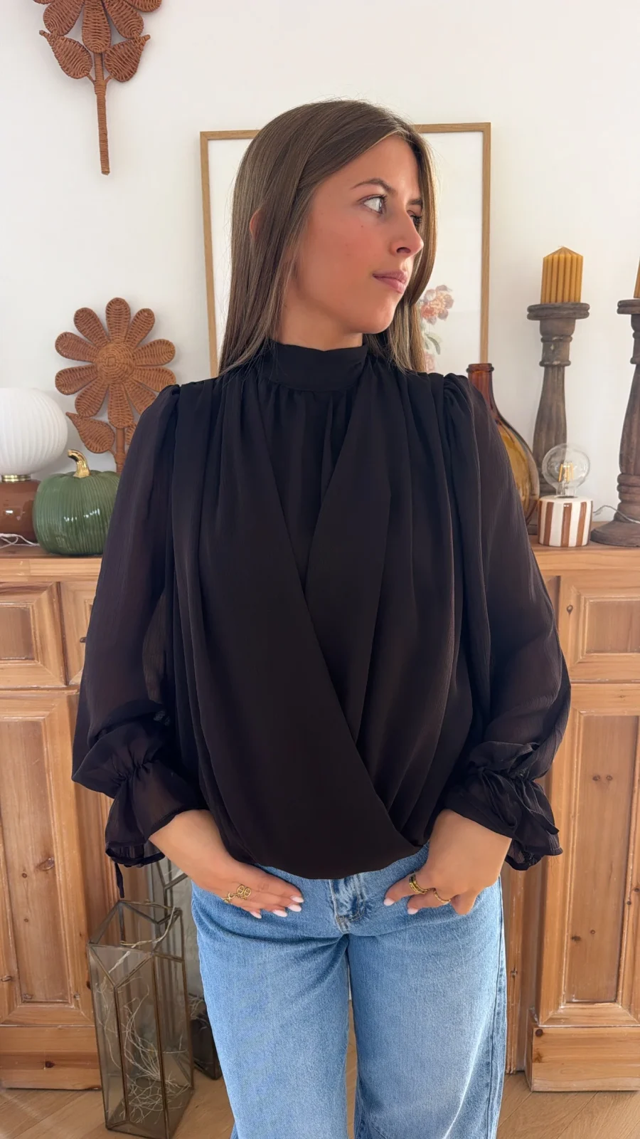 Blouse Eva Marron