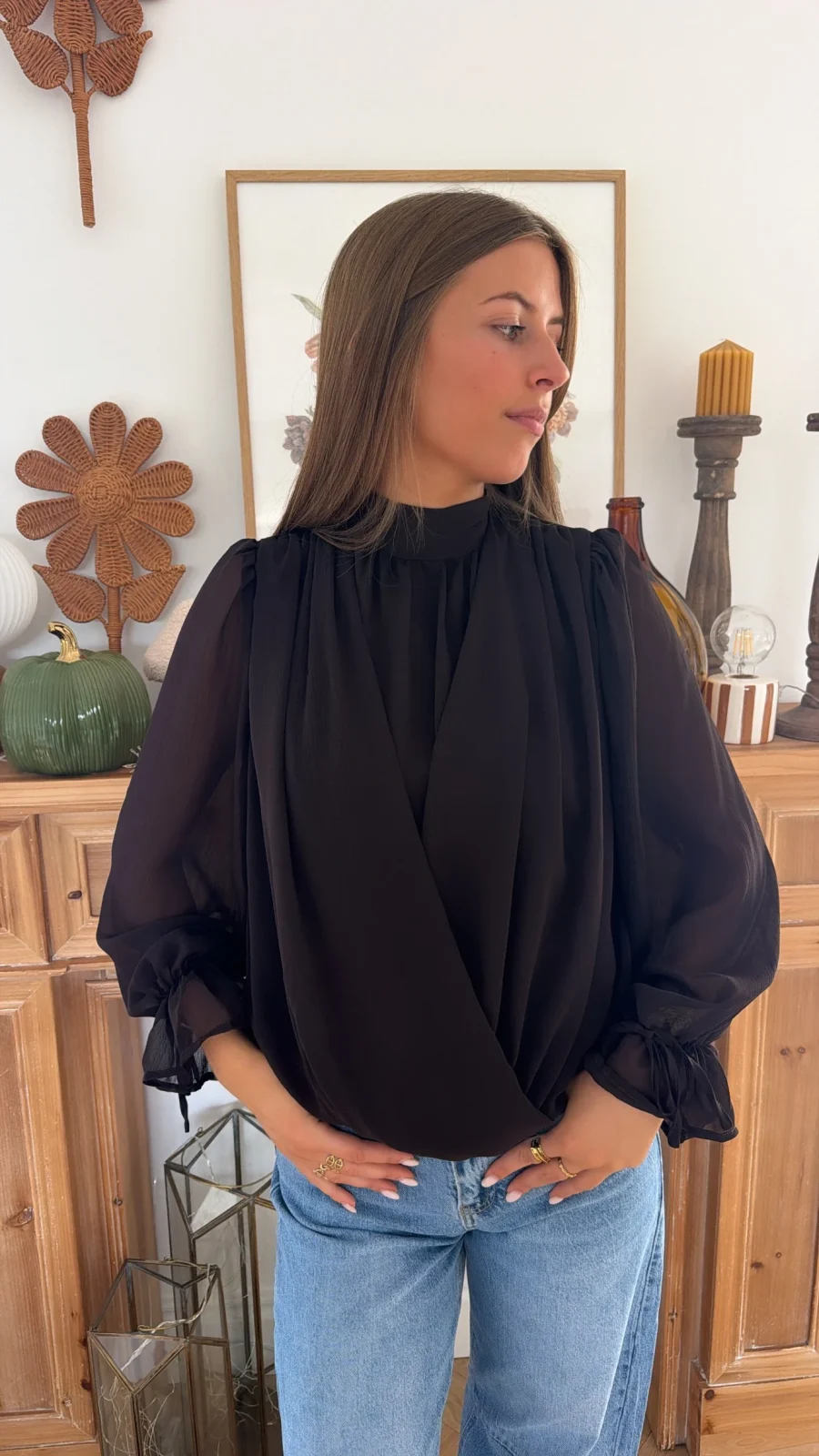 Blouse Eva Marron