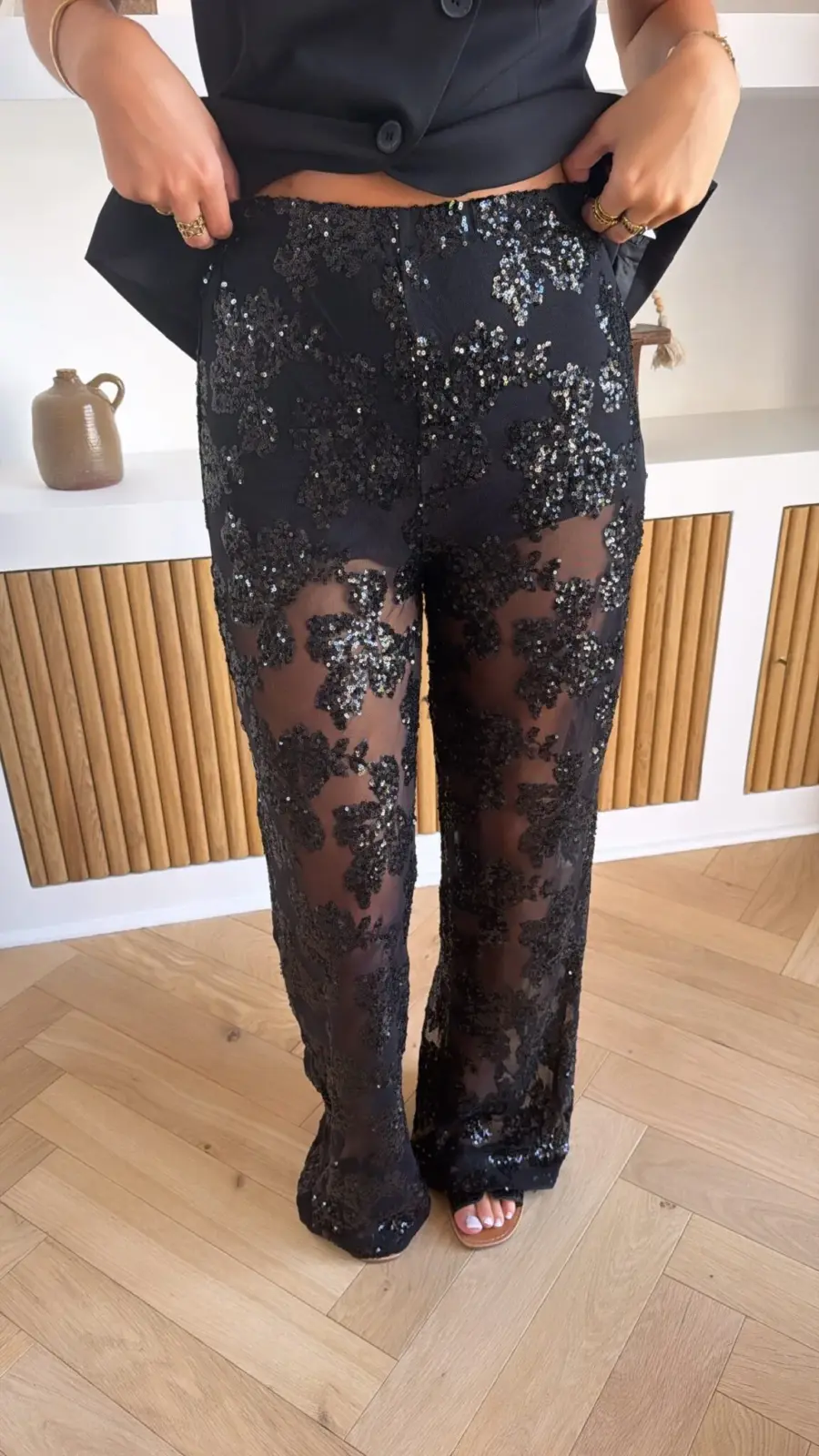 Pantalon à sequins