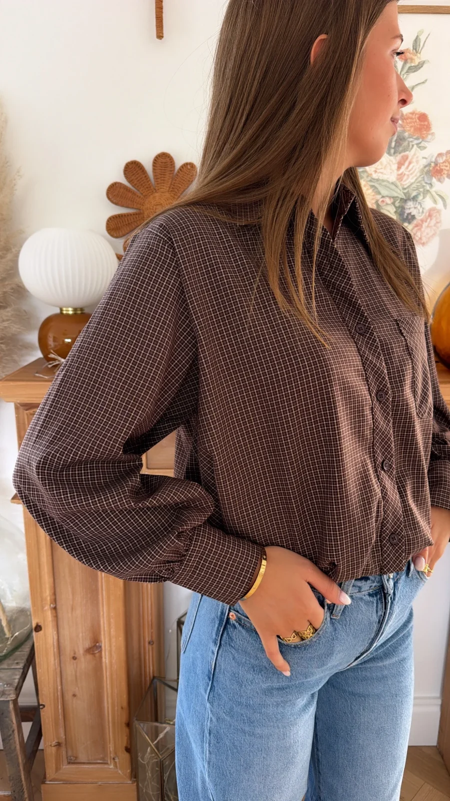 Chemise Margaux Marron