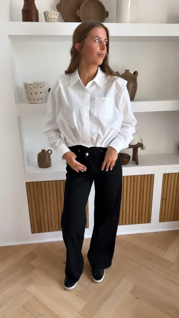 Jean asymétrique Noir