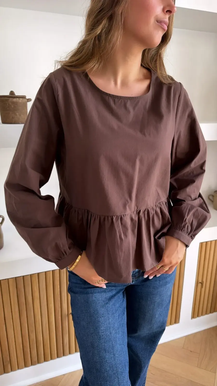Blouse Marwa Marron