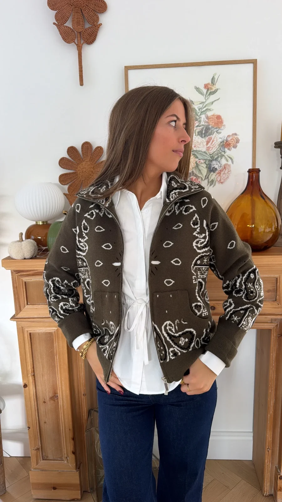 Gilet Bandana Kaki