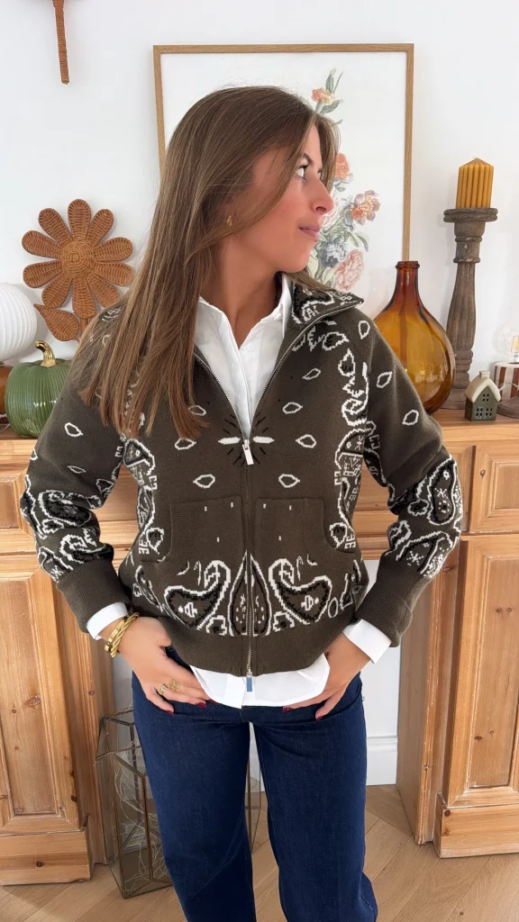 Gilet Bandana Kaki