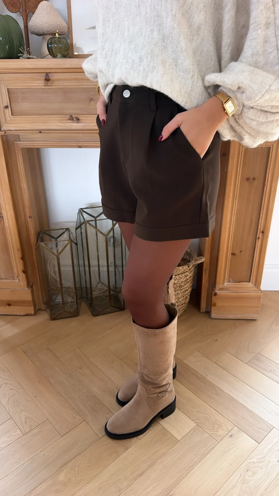 Collant Marron