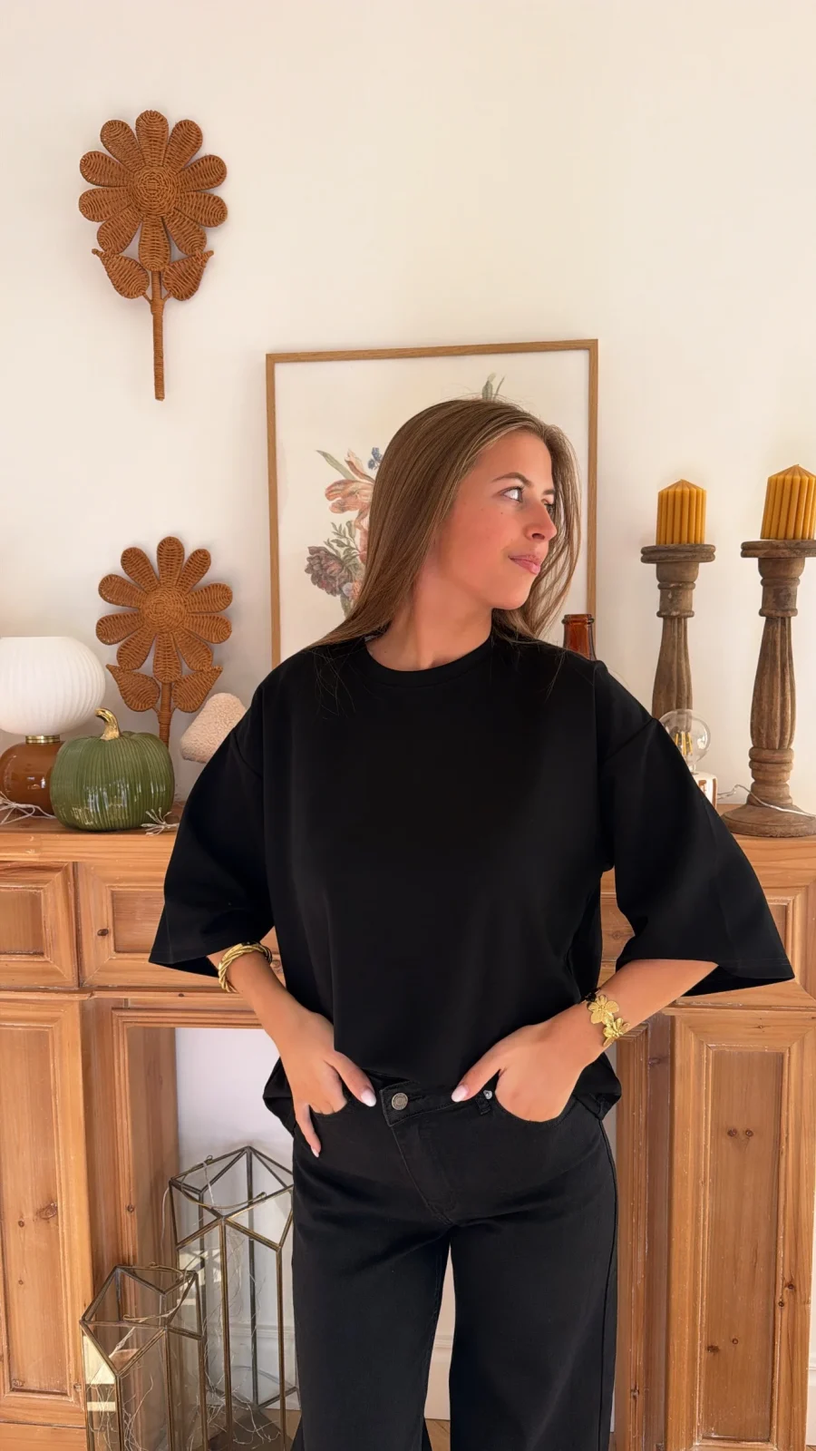 T-Shirt coeur Noir