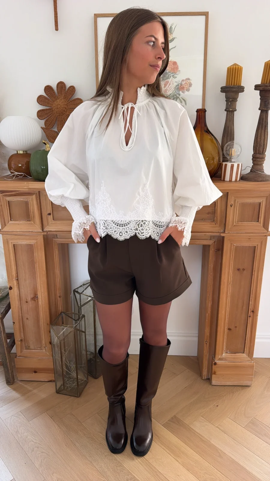 Collant Marron