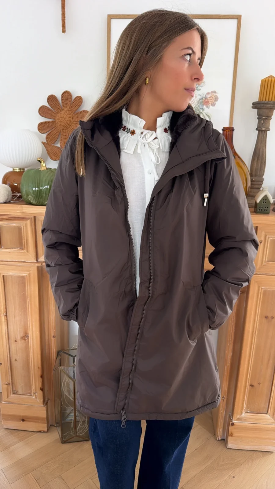 Parka Romy Marron
